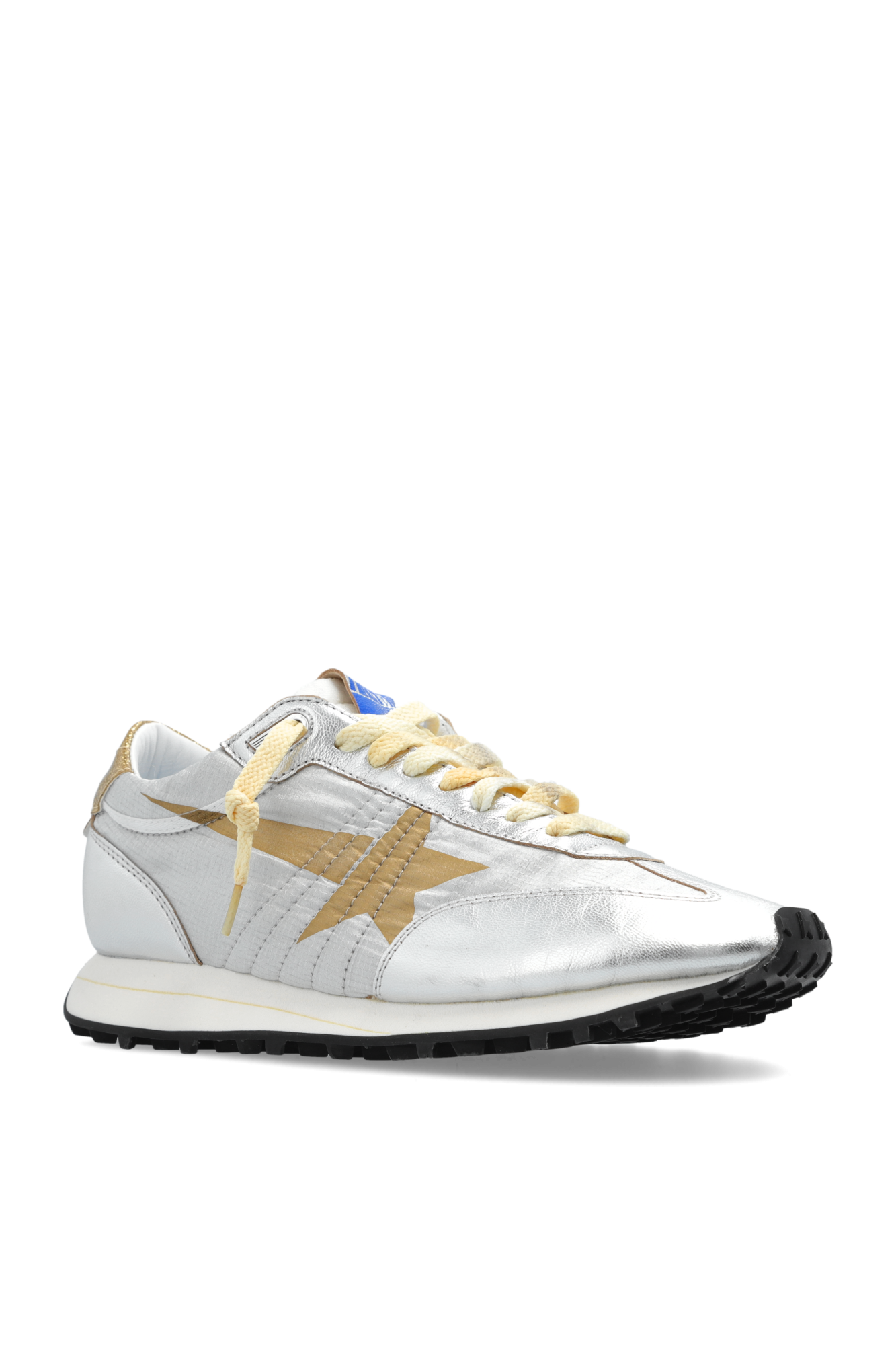 Silver 'Running Marathon M77' Sports Shoes Golden Goose